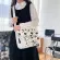 Cow Printed Cute Women Crossbody Canvas Bags Haruu Women Mesger Cloth Bag Awaii Ca Fe Cross Body Bags Lady Bag
