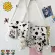 Cow Printed Cute Women Crossbody Canvas Bags Haruu Women Mesger Cloth Bag Awaii Ca Fe Cross Body Bags Lady Bag