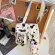 Cow Printed Cute Women Crossbody Canvas Bags Haruu Women Mesger Cloth Bag Awaii Ca Fe Cross Body Bags Lady Bag