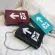 Funny Design Oulder Bag Signboard Printing PU Leather Women Crossbody Bag Ladies SML Chain Box Bag Phone SE