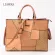 New Women Handbag Business Oulder Bag for Ladies Patchwor L PENDANT BOLSA SAFFIANO DESIGN TOTES BAG