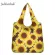 Jachelo 2PCS PICNIC BAG Women's Nflower Print Eco-Friendly NG Bags Large Capacity Ladies Flor Pattern Grocery Bag