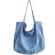 Japanse Youth Denim Canvas Bag Large Capacity Solid Cr Single Oulder Meesger Bag