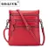 New Ca Woman Oulder Bag Litchi Cin Leather Crossbody Bags Cell Phone Wlet Case Mini Pac