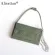 TTAN PYTHON Leather Handbags Women Chain Chain Chain Oulder Crossbody Clutch Chain Bag Ladies Travel Wlet SE