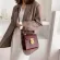 Mini Stone Pattern PU Leather Crossbody Bags for Women Loc Designer, Mesger Bag Fe Travel Handbags