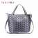 Women Oulder Bags Bucet Bag Geometic Sequins Mirror Laser Play Folding Bags Handbags PU CA Tote Bao Bag