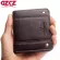 Gzcz New Thin Purse for Men Genuine Leather Men's Wallets RFID MALE WALLET CORD HOLDER CASIGNER COWSKIN SHORT MINI PURSES