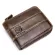 Bullcaptain Mens Wallet Cowhide Coin Purse Slim Rfid Carteira Designer Brand Wallet Clutch Leather Wallet