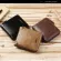 Men Zipper Bifold Short Pruse Vintage Leather Wallet Multifunction Small Wallet for Men Coin Purse Card Holders Clutch Hasp Bags