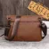 Shoulder bag/Men's Clutch Crazy Horse Pu Leather Clutch Shoulder Diagonal Soft Large Capacity Casual Bag
