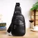 Chest/New Men's Bag Simple Outdoor Shoulder Bag Small Backpack Leather Chest Bag
