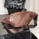 กระเป๋าคาดหน้าอก/Fashion messenger bag retro leather chest bag casual waist bag shoulder bag
