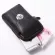 กระเป๋าคาดเอว/Men's belt bag cowhide vertical mobile phone bag zipper buckle bright leather wallet