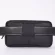 กระเป๋าใส่โทรศัพท์มือถือ/Double-layer zipper phone bag black cowhide fashion leather belt bag for men