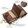 GZCZ Genuine Leather Men's Wallet, Cardholders, Small coin, Walet clamping for Portomonee Bags, Men Clutch Vallet