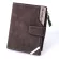 New, comfortable men, retro, canvas, leather wallet, folded, zipper bag