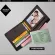 กระเป๋าสตางค์หนังวัวผู้ชายกระเป๋าใส่บัตรเครดิต Bifold Wallet RFID Blocking short Purse For Men Portemonnee Male