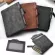 MENS Leather Business Soft Wallet Coves Pocket Card Holder Pruse with Zip