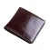 New Oil Wax Leather Men Wallet Short Bifold Wallet Casual Soild Men Purse with Coin Pocket Male Zipper Wallet