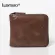 Genuine Leather Men Wallets Short Coin Purse Small Wallet Leather Card Holder Purse Vintage Zipper Wallet Men High Quality