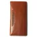 Men Vintage Geometric Patterns Real Leather Long Wallet Thin Slim Card Holder Men's Bifold Purse