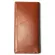 Men Vintage Geometric Patterns Real Leather Long Wallet Thin Slim Card Holder Men's Bifold Purse