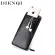 Dienqi Card Holder Long Men Wallets Money Bags Slim Thin Wallets Male Cell Phone Clutch Black Leather Vallet Wristlet