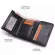 Trifold Men and Women Wallet 100% Genuine Leather Small Coin Purses Red Black Short Wallets Organizer Card Holder Dollar Price