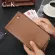 Men's and Women's Long Wallet Casual Retro Oil Wax Leather 26 Card Multi-Function Card Bag Wallet