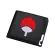High Quality Naruto Print Short Wallet Uchiha Sasuke Anime Card Holder Pu Leather Wallet Money Bag
