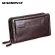 Luxurious Men Clutch Men's Genuine Leather Wallet Long Wallet Large Capacity Double Zipper Wallet Phone Bag for Male Clutch