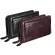 Luxurious Men Clutch Men's Genuine Leather Wallet Long Wallet Large Capacity Double Zipper Wallet Phone Bag for Male Clutch