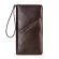 Contact's Zipper Around Travel Men Wallet Genuine Leather Long Purse Multifunction Clutch Wallets Card Holder Bag Passport Cover