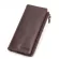 Contact's Genuine Leather Vintage Wallet Men For Cell Phone Man's Clutch Long Wallets Men's Coin Purse Male Cuzdan Card Holders