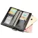 Contact's Genuine Leather Vintage Wallet Men For Cell Phone Man's Clutch Long Wallets Men's Coin Purse Male Cuzdan Card Holders