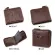 Short men's wallet Genuine leather wallet Cow leather bag
