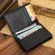 กระเป๋าสตางค์ผู้ชาย/Plain Weave Horizontal PU Leather Men's Wallet Card Holder