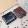 กระเป๋าสตางค์ผู้ชาย/Men's short wallet zipper fashion retro woven pattern casual card wallet
