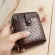 กระเป๋าสตางค์ผู้ชาย/Men's short wallet zipper fashion retro woven pattern casual card wallet