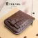 Men's wallet/Men's Short Wallet Zipper Fashion Retro Woven Pattern Casual Card Wallet