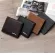 กระเป๋าสตางค์ผู้ชาย/Men's short casual wallet Korean version of the horizontal ultra-thin soft wallet driver's license holder