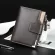 Men's wallet/Korean Casual Men's Wallet Multi-Function Wallet with Zipper Buckle Tri-Fold Coin Pruse