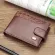 Men's wallet/Casual Men's Wallet Short and Leather Buckle Horizontal Wallet