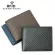 Men's wallet/Leather Men's Wallet Carbon Fiber Pattern Anti-Theft Brushed Cowhide Short Rfid Wallet