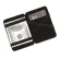 พลิกมายากลกระเป๋าสตางค์ PU กระเป๋าสตางค์ผู้ชายสร้างสรรค์ ID แพคเกจบัตรผู้ถือบัตรผู้ถือบัตร 2 พับคลิปเงิน