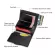 DIENQI Carbon Fiber Card Holders Wallets Men Leather Mini Slim Wallet Metal RFID Women Thin Small Lieart Vallet