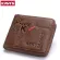 Kavis 100% Genuine Leather Wallet Men Coin Purse Male Cuzdan Small Walet Portomonee RFID Mini Portfolio Vallet Peres Card Holder