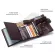 Contact's Quality Genuine Cow Leather Wallet Men Hasp Design Short Purse With Passport Photo Holder For Male Clutch Wallets
