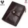 Gzcz Rfid Genuine Leather Rfid Wallet Men Crazy Horse Wallets Coin Purse Short Male Money Bag Quality Designer Mini Walet Small